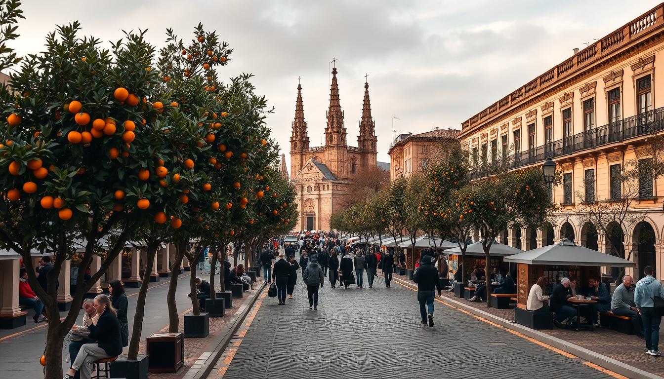 Seville winter weather