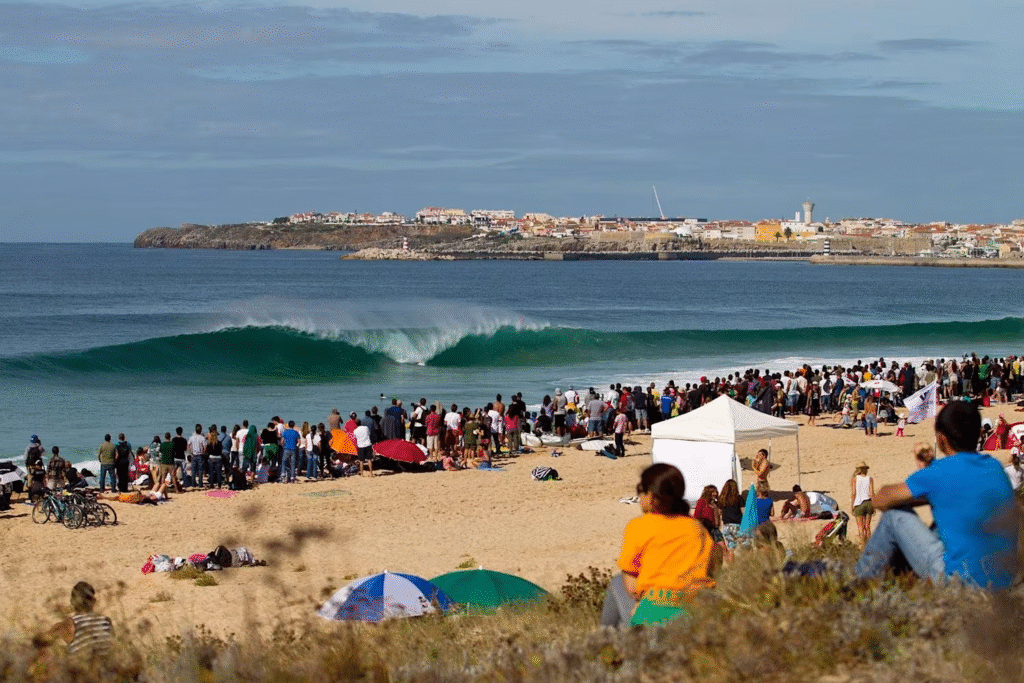 surfing in Peniche