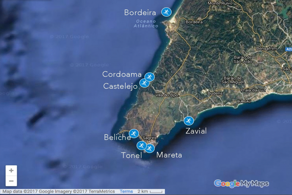 surf spots sagres